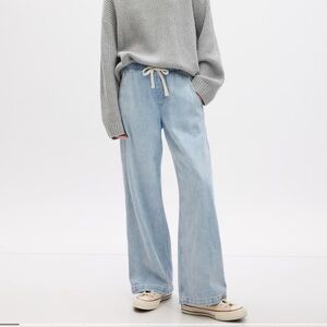 NWT Gap Wide leg drawstring jeans - MEDIUM